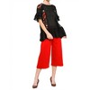 Women's Floral Embroidered Ruffle Top - umgee - 4 of 4