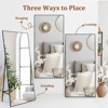 Full Length Mirror, Oversized Full-Body Hanging or Leaning Rectangle Mirror, Aluminum Alloy Thin Frame Floor Mirror for Bedroom, Living/Dressing Room - 2 of 4