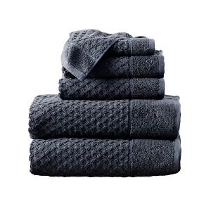 Cotton Quick-Dry Textured Towels - Great Bay Home. - 1 of 4