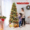 Tangkula 5/7.5/9 FT Artificial Xmas Tree w/ 1416 Branch Tips 560 Warm White LED Lights - 3 of 4