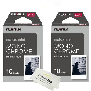 Fujifilm Instax Mini 8 Instant Film 2-Pack (20 Sheets) Value set For Fujifilm Instax Mini 8 Cameras - Monochrome - 1 of 2