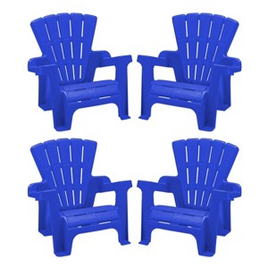 American Plastic Toys Inc. 4pk Adirondack Chair Seating Sets - Blue - 1 of 2