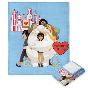 Disney Pixar Big Hero Progammed To Hug Silk Touch Throw Blanket - 1 of 4