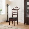 Proman Products Manhatten Chair Valet VL16654 with Drawer, Hanger, Trouser Bar and Tie & Belt Bar, 19" W x 24" D x 43" H, Dark Walnut - 2 of 4