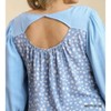 Women's Frayed Ruffle Hem Animal Print Cut Out Back Top - umgee - 3 of 3