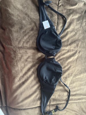 Women's Balconette Underwire Crepe Bikini Top - Shade & Shore™ Black 38dd :  Target