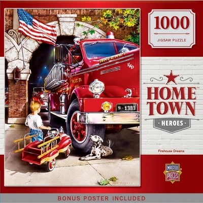 MasterPieces Hometown Heroes - Firehouse Dreams 1000 Piece Jigsaw Puzzle