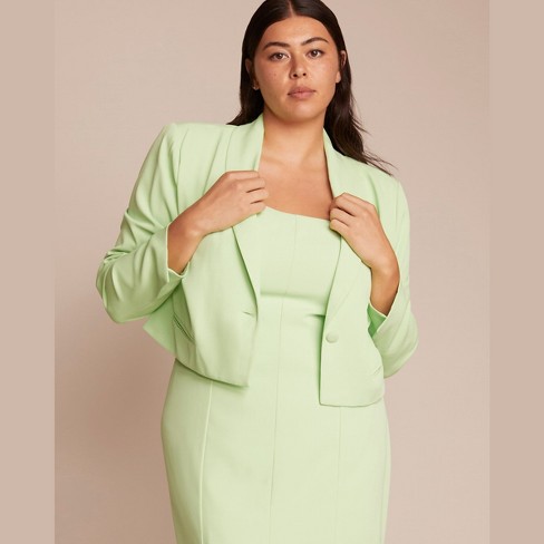 Plus size shop lime green jacket