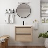 Vynxaria 24-Inch Bathroom Vanity with White Ceramic Top and 2 Soft Close Drawers, Ideal for Modern Bathrooms - 2 of 4