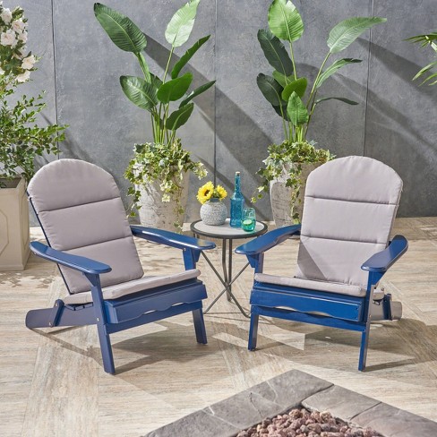 Blue wood best sale adirondack chairs