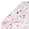 Bedtime Originals Blossom Pink Watercolor Floral 3-Piece Baby Crib Bedding Set - 3 of 4