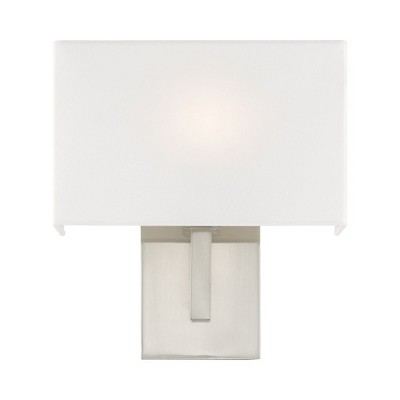 Brushed Nickel 1-Light Direct Wired Electric Sconce