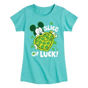 Girls' - Disney - Slice Of Luck Fitted Short Sleeve Graphic T-Shirt - 1 of 4
