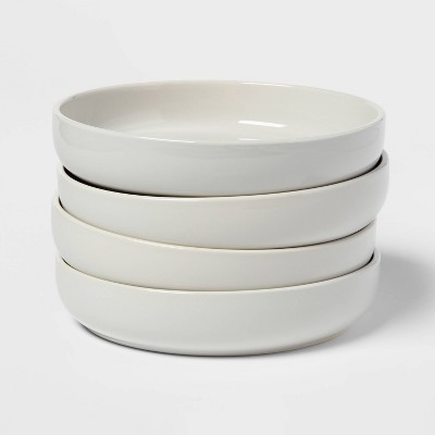 36oz 4pk Stoneware Avesta Dinner Bowls Light Gray - Project 62™
