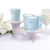 Big Dot of Happiness Dusty Blue Elegantly Simple - Guest Party Favor Popcorn Treat Boxes - Set of 12 - 3 of 4