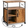 File Cabinet with Charging Station, Lockable Lateral Filing Cabinets for Home Office, Printer Cabinet for A4/Letter Size File Folders - 2 of 4