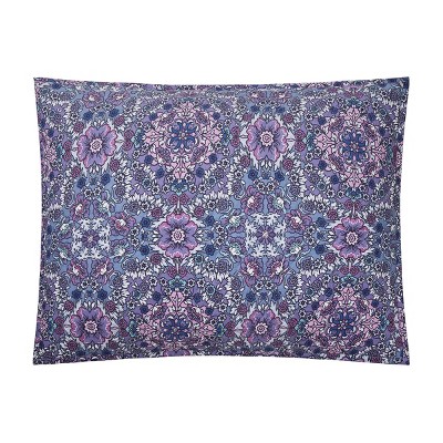 King Size Blue Cotton Reversible Quilt Set