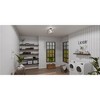 Quoizel Lighting Daphne 2 - Light Semi-Flush Mount in  Matte Black - 2 of 4