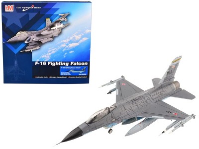 General Dynamics F-16C Fighting Falcon "Shark" Fighter Aircraft "Air Power Series" 1/72 Diecast Model by Hobby Master