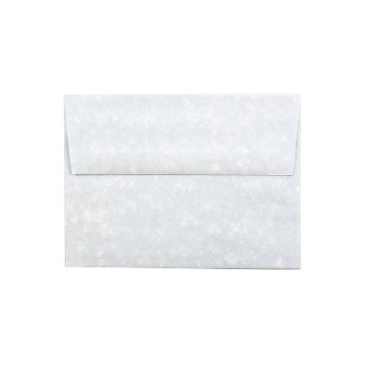 JAM Paper A6 Parchment Invitation Envelopes 4.75 x 6.5 Blue Recycled Bulk 250/Box (10296H)