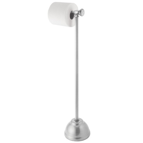 Mdesign Metal Free-standing Toilet Paper Holder - White : Target