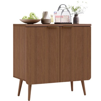 Sevobal Decorative Storage Cabinets, Self-Serve Lockers Recessed Cabinets In Kitchen and Dining Room Entrance Cabinets, Brown 29.5*13.8 *29.9