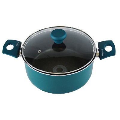 Sea Green 5-Qt Non-Stick Aluminum Dutch Oven with Lid
