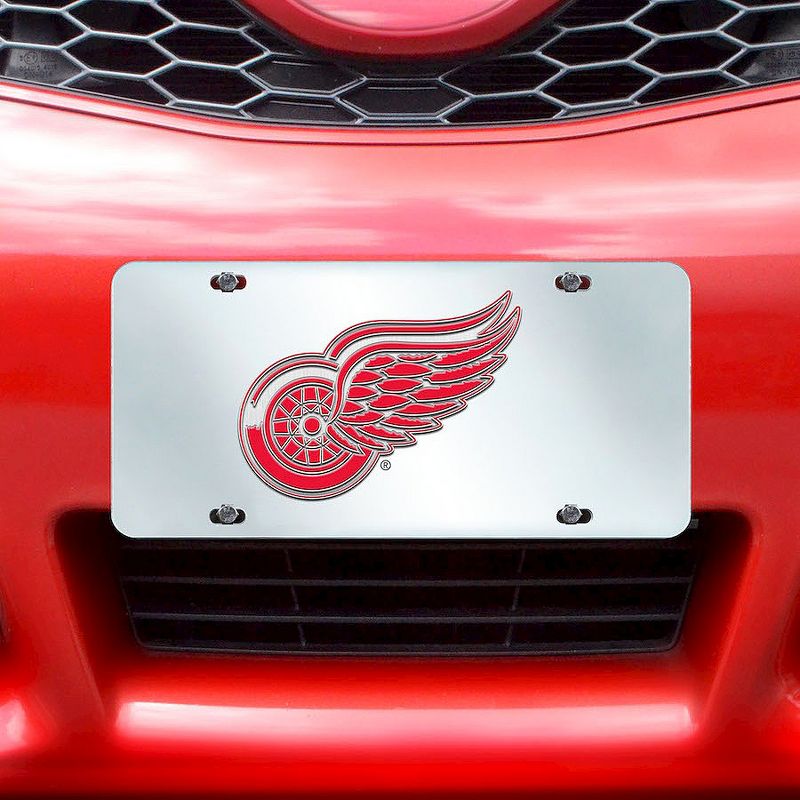 NHL Inlaid Acrylic License Plate Frame Detroit Red Wings, 2 of 3