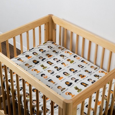 Women in History Organic Cotton Muslin Crib Sheet