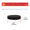 Unique Bargains Round Felt Self-stick Non-slip Anti-scratch Furniture Pads 8 Pcs - 2 of 4