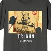 Trigun Stampede Wanted Art Crew Neck Short Sleeve Charcoal Women's T-shirt - 2 of 3