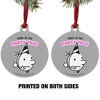 This is My Party Face Aluminum Holiday Christmas Tree Ornament  3.0" (7.6 cm) x 3.37" (8.6 cm) - 2 of 4
