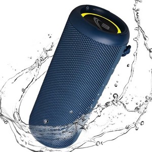 WorryFree Gadgets Portable Bluetooth Speaker, 20W Loud Stereo Sound, Deep Bass, IP66 Waterproof, Bluetooth 5.0, RGB Lights, Dual Pairing - 1 of 4