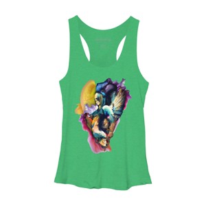Women's Design By Humans QUEEN OF SKULLS II By rizapeker Racerback Tank Top - 1 of 3
