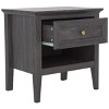 Sondra 1 Drawer 1 Shelf Nightstand - NST9609 - Safavieh - 3 of 4