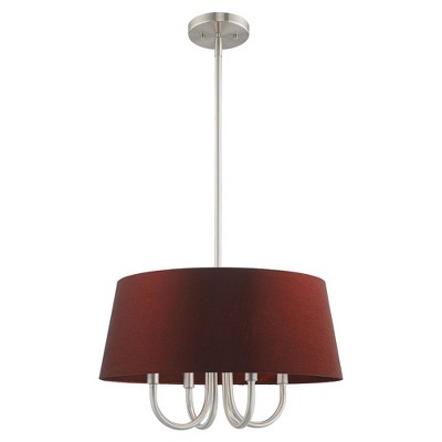 Livex Lighting Belclaire 4 - Light Chandelier in  Brushed Nickel