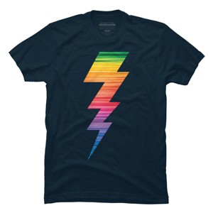 Adult Design By Humans Lightning Bolt Thunder Storm Pride By heybert00 T-Shirt - 1 of 2