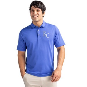 Kansas City Royals Cutter & Buck Virtue Eco Pique Recycled Mens Polo - 1 of 1