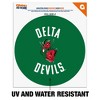 Mississippi Valley State University Delta Devils Logo Automotive Car Window Locker Circle Bumper Sticker - 2 of 4