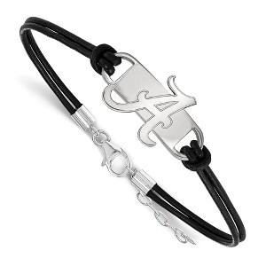 Black Bow Jewelry Sterling Silver Alabama Crimson Tide NCAA Identification Bracelet 7 Inch - 1 of 3