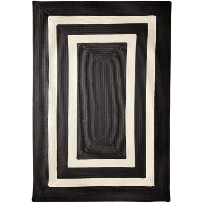 Colonial Mills La Playa - Black & White 2 Ft x3 Ft Rectangle Rug Indoor/Outdoor 100% Polypropylene