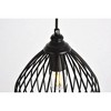 Elegant Lighting Sayer Collection Pendant D7.9 H8.9 Lt:1 Black Finish - 4 of 4