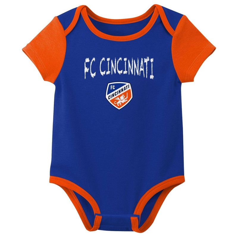 MLS FC Cincinnati Infant Girls&#39; 3pk Bodysuit, 4 of 5