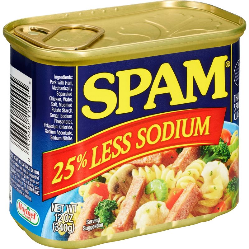 SPAM Less Sodium Lunch Meat - 12oz, 5 of 9