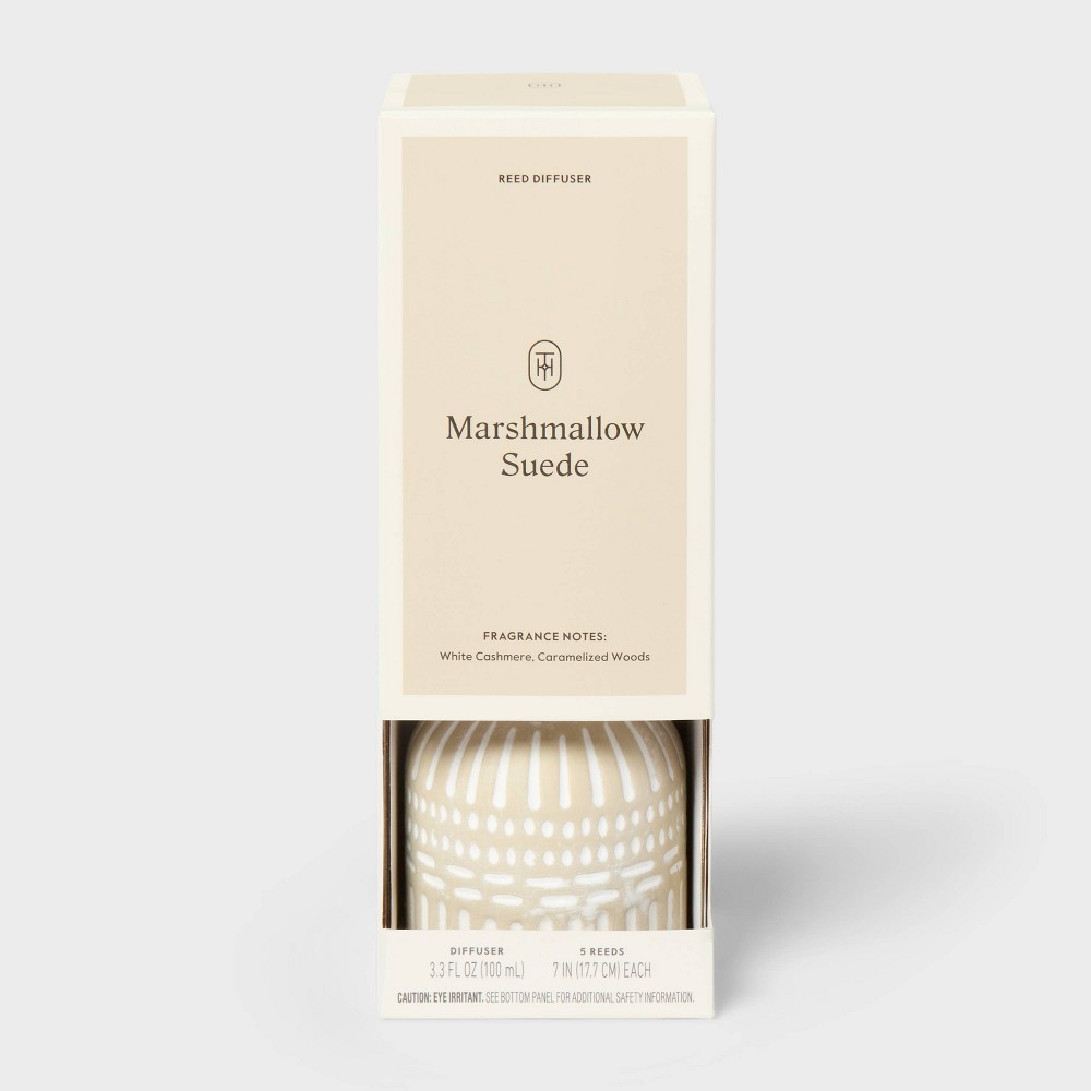 Ceramic Reed Diffuser Marshmallow Suede - Threshold™
