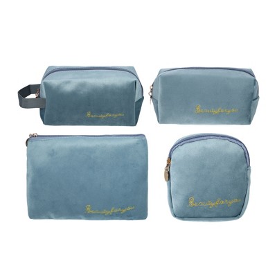 Unique Bargains Durable Square Small Makeup Bag 4 Pcs