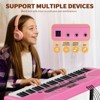 61-Key Electronic Keyboard Piano Set with LCD Screen, Lighted Keys, 3-Teaching Modes; Ideal for Keyboard Piano for Beginners - 2 of 4