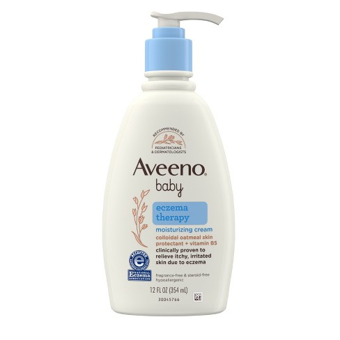 fe bro fjols Aveeno Baby Eczema Therapy Moisturizing Cream - 12 Fl Oz : Target