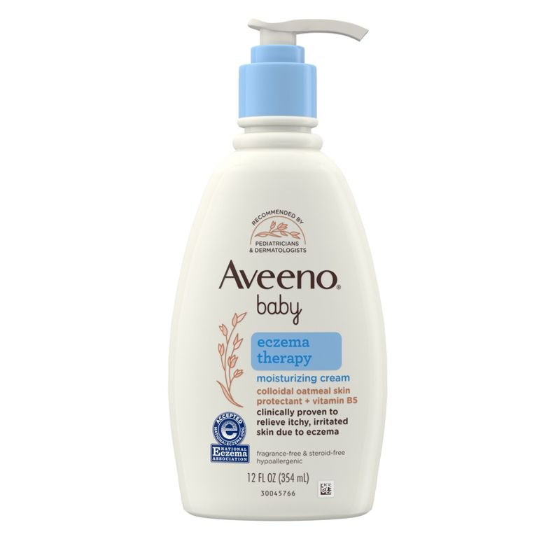 Aveeno Baby Eczema Therapy Moisturizing Cream for Dry, Itchy Skin - 12 fl oz, 1 of 11