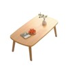 Foldable Coffee Table, 80x50cm, Collapsible Coffee Table, Wooden Foldable Desks for Small Spaces, Ideal Fit In Study, Home, Office, Bedroom, Tea Room - 2 of 4